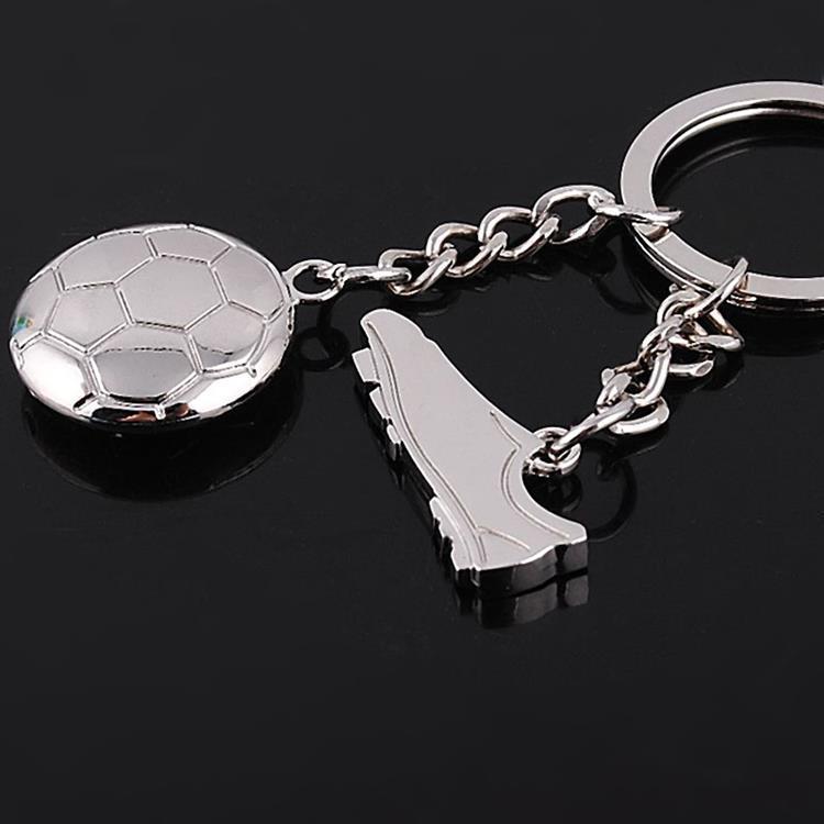 Unisex Football Shoe Keychain Zinc Alloy Pendant Nickel Finish Sports Fan Accessory For Collectors And Fans 2X