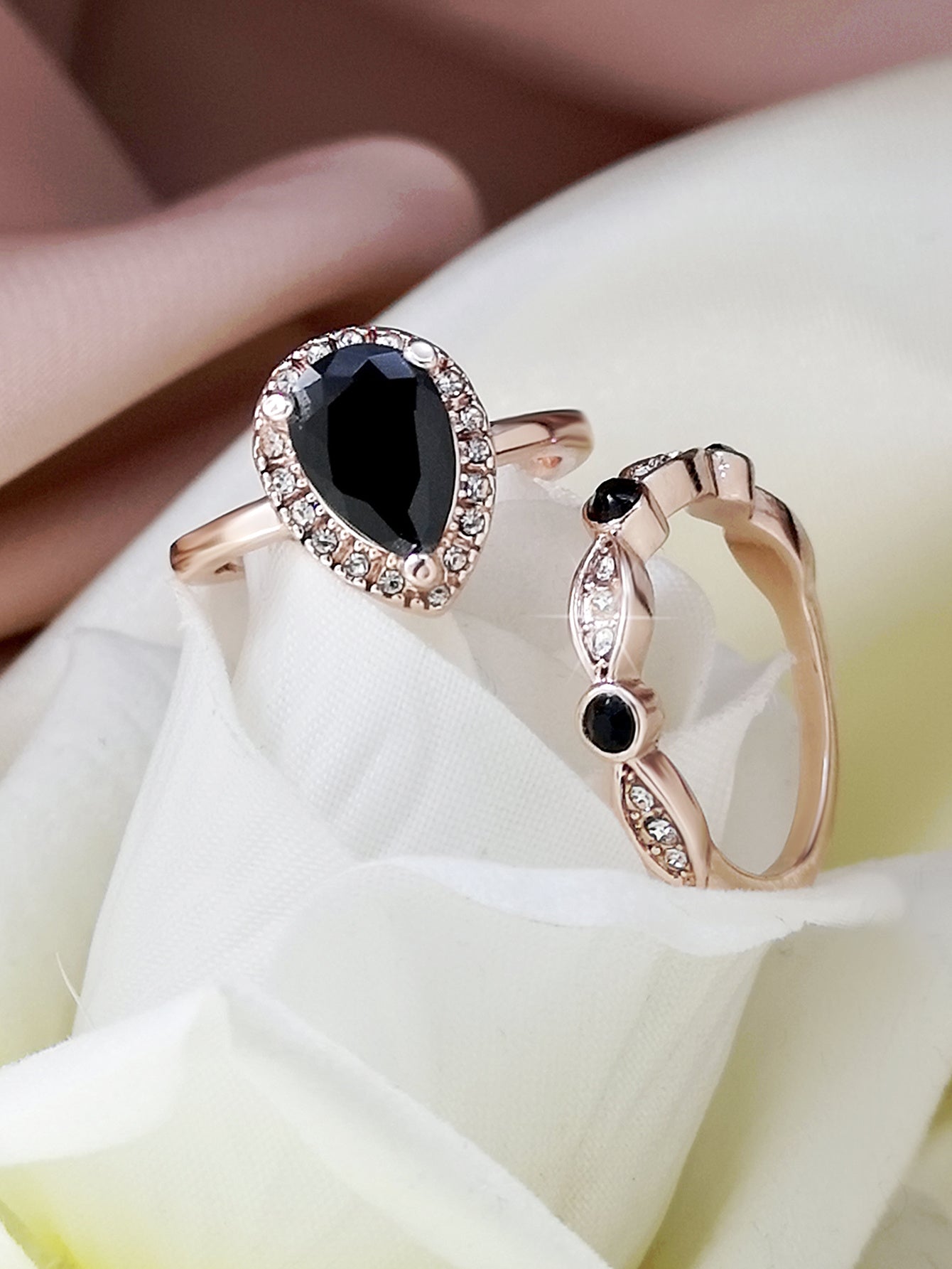 Rose Gold Alloy Rhinestone Geometric Bracelet Korean Style Dainty Elegant Stackable Jewelry For Women Gift Now