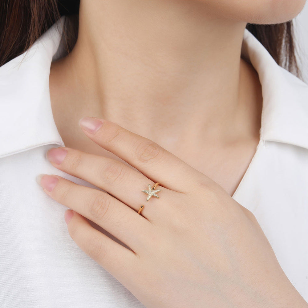 Women's Adjustable Fashion Ring Electroplated Copper Simple Design Everyday Jewelry Gift For Everyday Use Gift