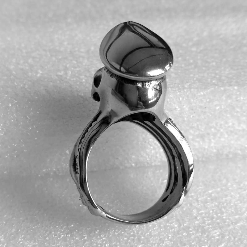 Octopus Skull Titanium Steel Rock Ring Mens Ring European American Styles US7 US8 US9 US10 US11 US12 US13 Ring