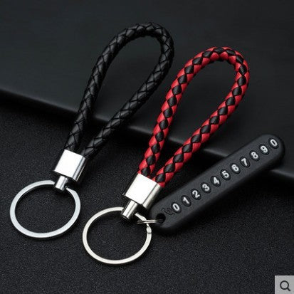 Keychain With Number Plate For Lost Keys Easy To Carry Prevents Loss Use For Parking Lots Pets Key Tag Durable