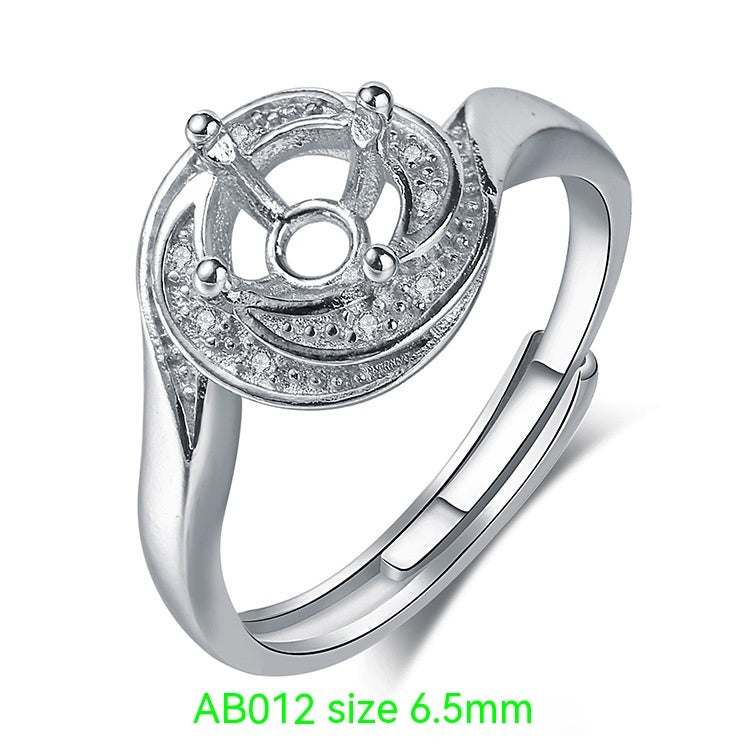 Womens Adjustable Heart Ring With Open Design And Silver Plated Frame For Elegant Wear For Everyday Wear Gifts Now