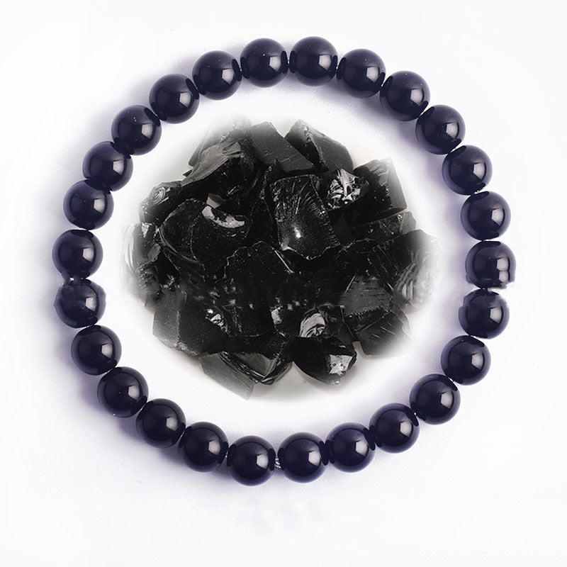 Unisex Bead Bracelet Natural Stone Hand Polished Vintage Geometric Spherical Design for Women and Men Elegance