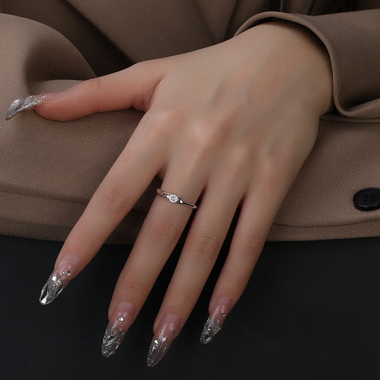 Geometric Copper Ring With Gold Plated Gemstones Adjustable Opening For Men And Women Fashion Statement Styles