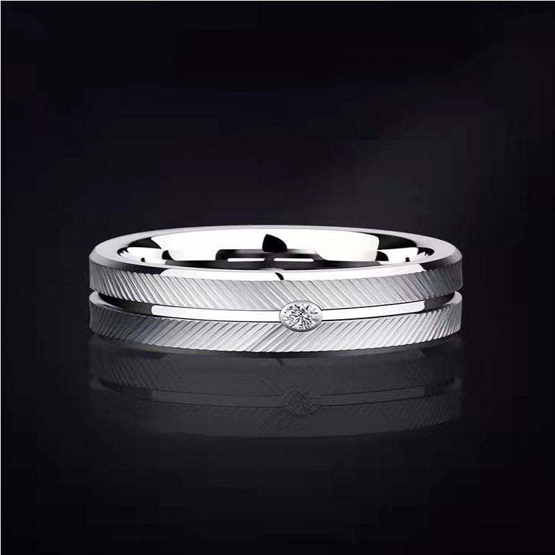 Womens Adjustable Platinum Plated Copper Ring Animal Zodiac Design Versatile Everyday Fashion Jewelry Wearable Chic