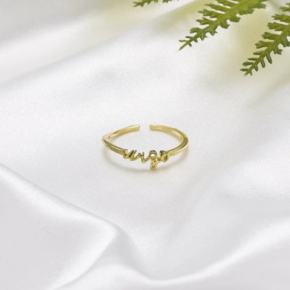 Womens Constellation Rings Adjustable Geometric Alloy