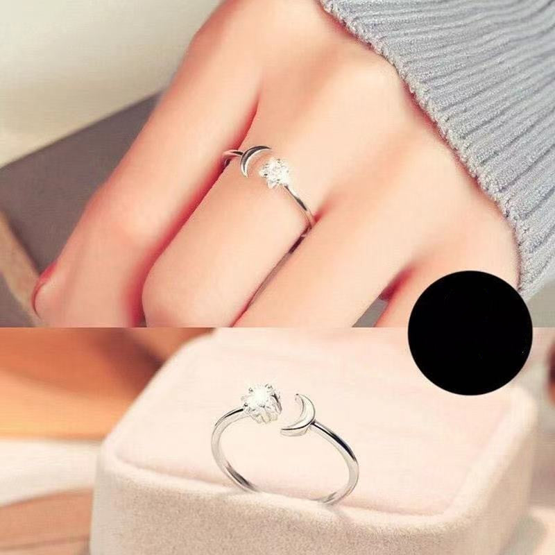 Women's Open Ring With Hollow Heart Design And Geometric Electroplated Alloy Adjustable Statement Ring Perfect