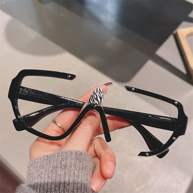 Round Sunglasses Large Frame Resin Lens Plastic Metal Frame For Sport Outings Fishing Retro Sun Unisex UV Protection