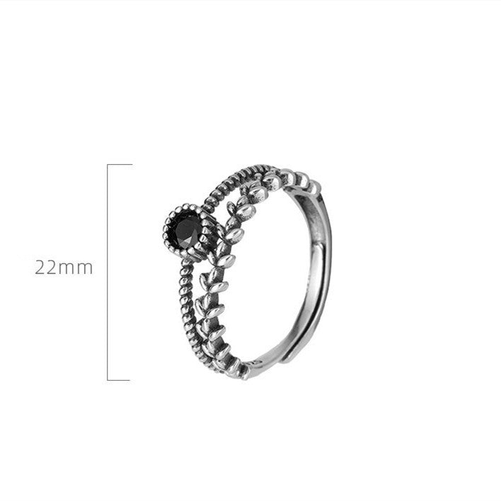 Geometric Zircon Ring Silver Plated Jewelry for Her Elegant Gift Fashion Ring for Women Sparkling Accent Shine