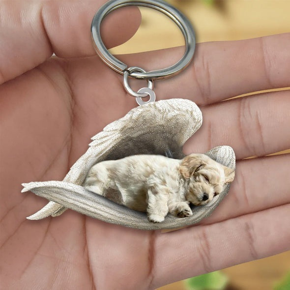 Dog Keychain Acrylic Fashion Accessory With Single Sided Printing Durable Key Ring 4 5 CMs Gift For Dog Lovers