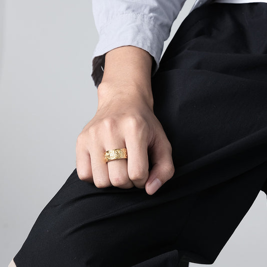 Celtic Tie Titanium Ring For Women Steel Gold Black Sizes 7 8 9 10 11 12 Fashion Accessory Elegant Style Piece