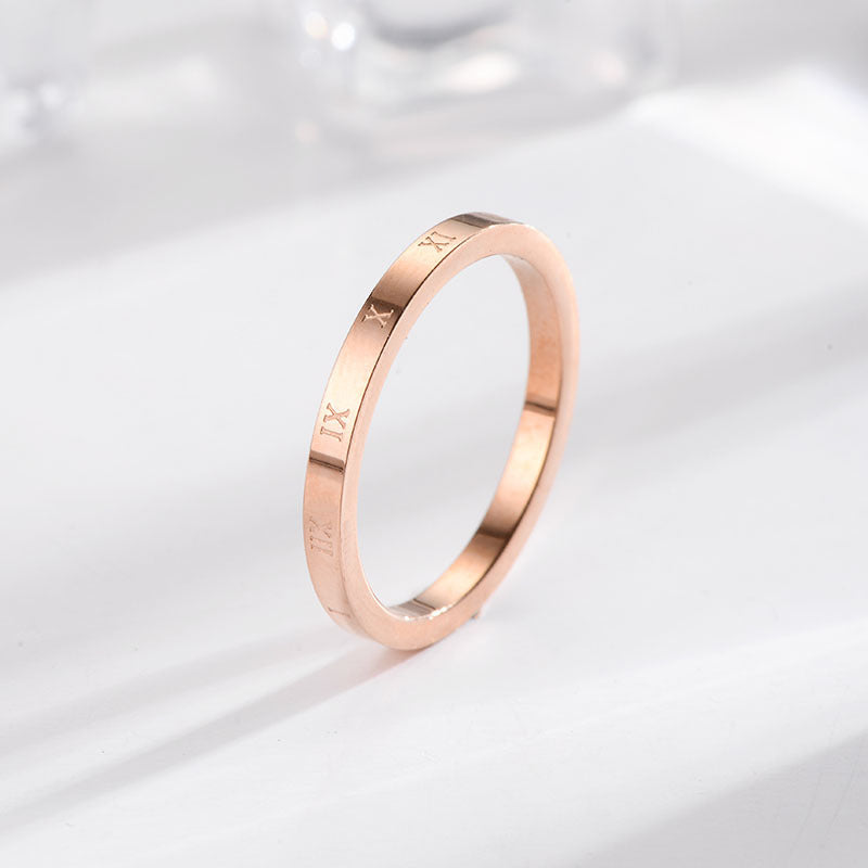 Stainless Steel Index Finger Ring Geometric Niche Design Korean Style Electroplated Fashion Accessory Standouts