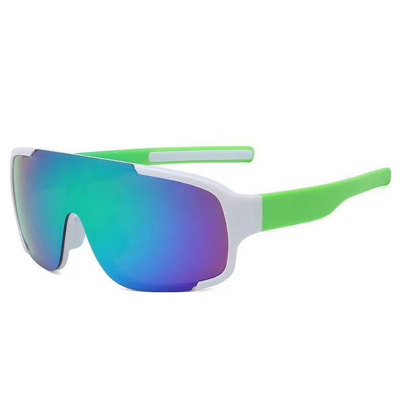 Womens Cycling Sunglasses Windproof Outdoor Eyewear Plastic Frame Colorful Coating Enhanced Vision for Cycling