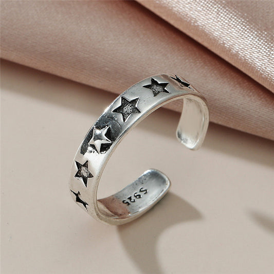 Copper Ring Bracelet For Women Simple Electroplated Ring Fashion Jewelry Retro Styles Korean Inspired Accessory