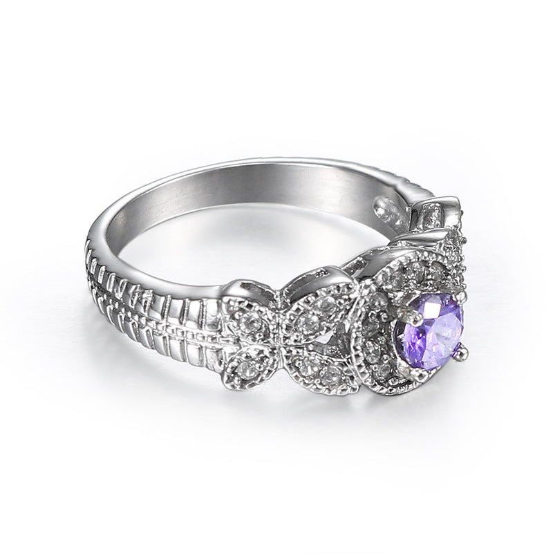 Stainless Steel Ring Geometric Inlaid Ornament Durable Polished Versatile Everyday Fashion Jewelry Modern Look