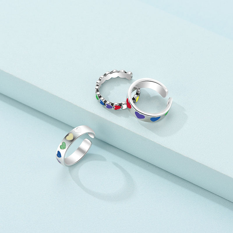 Womens Gold Plated Geometric Ring Set Alloy Fashion Jewelry Elegant Rings Set High Quality For Daily Style Use