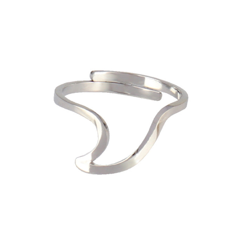 Stainless Steel Geometric Ring Natural Style Women Gold Silver Trendy Fashion Hip Hop Minimal Jewelry Timeless
