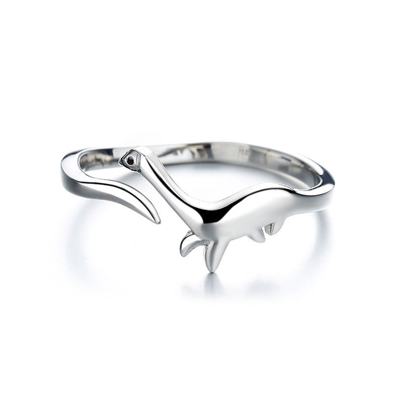 Womens Adjustable Dinosaur Ring Alloy Stegosaurus Tyrannosaurus Triceratops Long Neck Dragon For Women Jewelry
