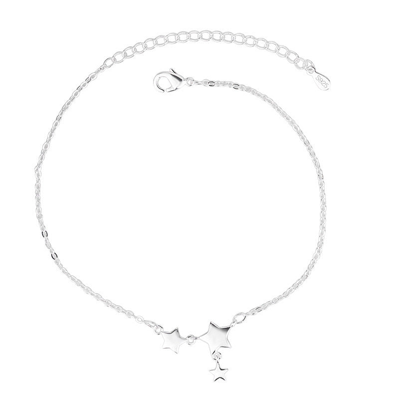 Womens Silver Star Bracelet Fashion Jewelry New Design High Quality Beautiful Star Appearance For Women Style