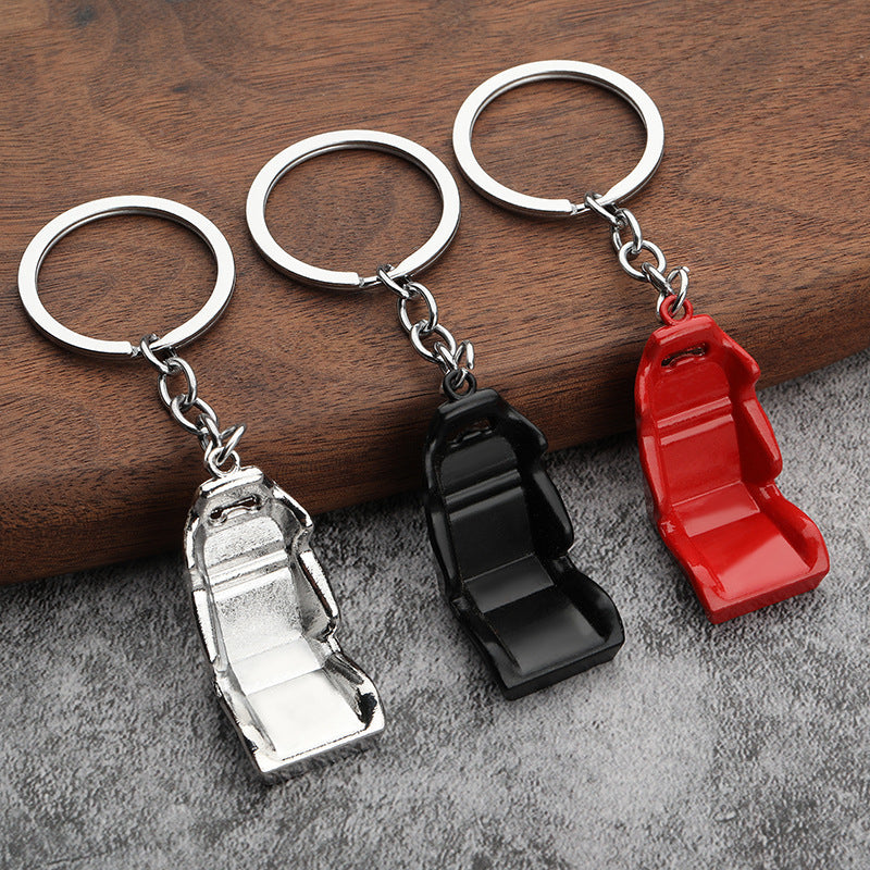 Car Key Chain Zinc Alloy Creative Metal Key Ring Auto Accessory Stylish Key Holder For Car Keys Durable Quality Use