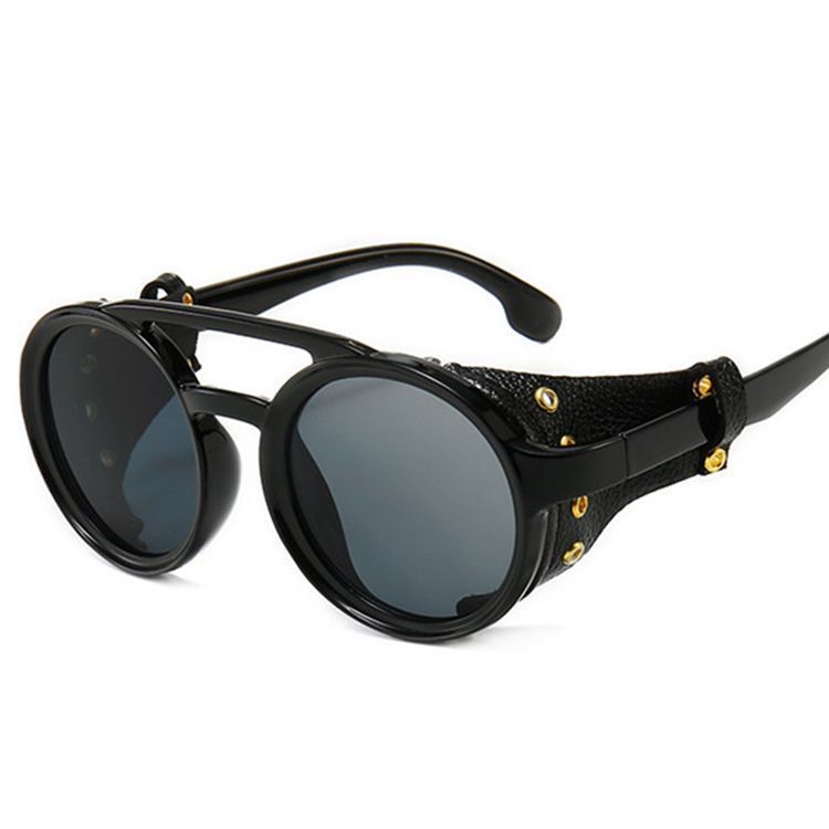 Vintage Round Sunglasses UV400 Protection Sun Glasses High Visible Light Transmission Durable Frame Includes Case