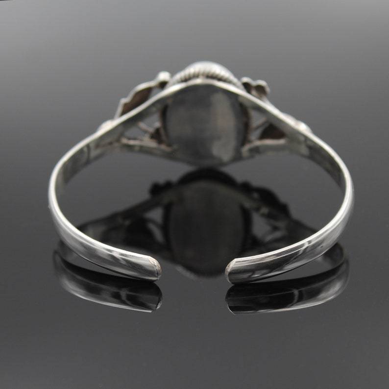 Turquoise Vintage Alloy Bangle With Pearl Accents And Shell Inlay Jewelry Bracelet For Women Handcrafted Style