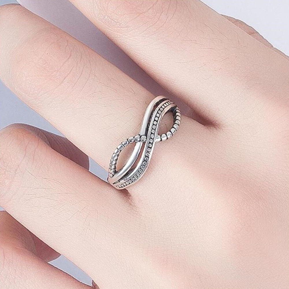 Womens Vintage Thai Silver Adjustable Ring Electroplated Finish Fashion Jewelry Elegant Vintage Style Statement