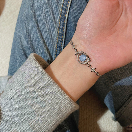 Star Charm Bracelet With Extender Chain For Women Delicate