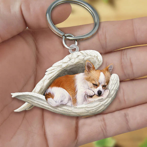 Dog Keychain Acrylic Fashion Accessory With Single Sided Printing Durable Key Ring 4 5 CMs Gift For Dog Lovers
