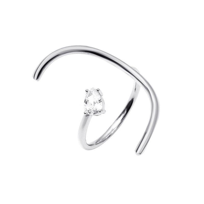 Geometric Copper Ring Unisex Electroplated Finish Retro Inspired Design Metal Band Ring Simple Fashion Minimal