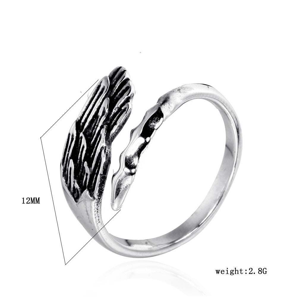 Men Titanium Steel Ring Geometric Design Durable Fashion Band Modern Elegant Statement Jewelry Everyday Styles