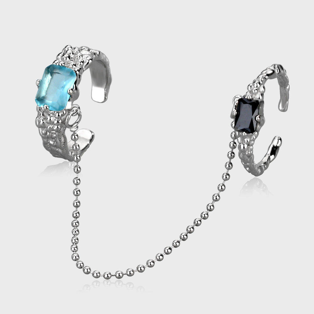 Women's Adjustable Pearl Zircon Geometric Ring Set Copper Electroplated Fashion Jewelry For Everyday Wear Chic