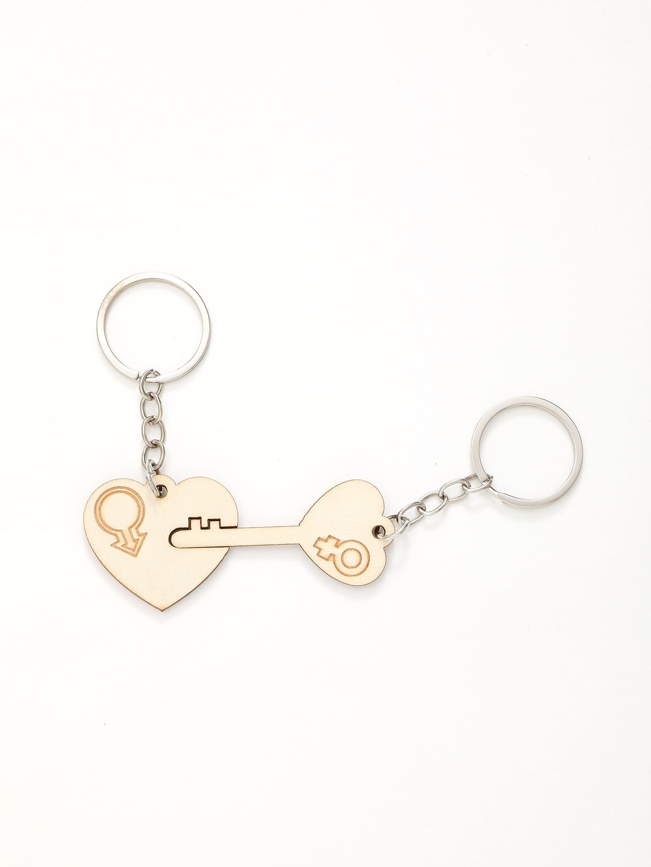 Wooden Couple Keychain Set Perfect Matching Keychains for Him and Her Valentines Day Gift for Couples Gift Now