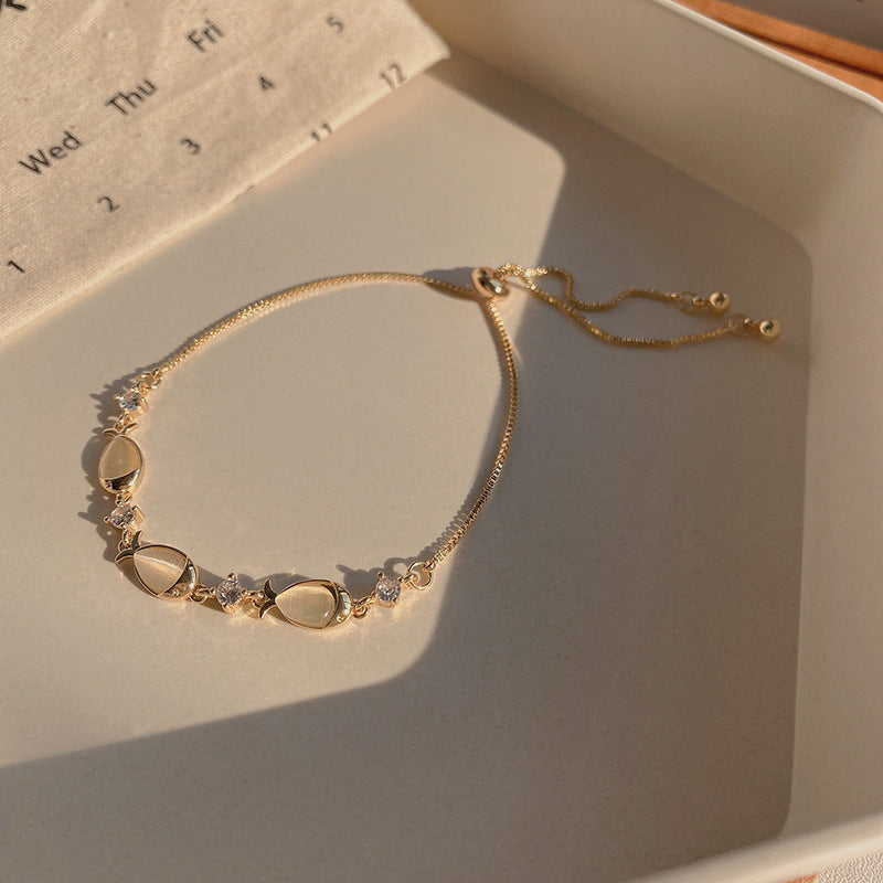 Women Titanium Steel Bracelet Electroplated Fashion Jewelry Beautiful Design Ladies Bangle Gift For Her Shines