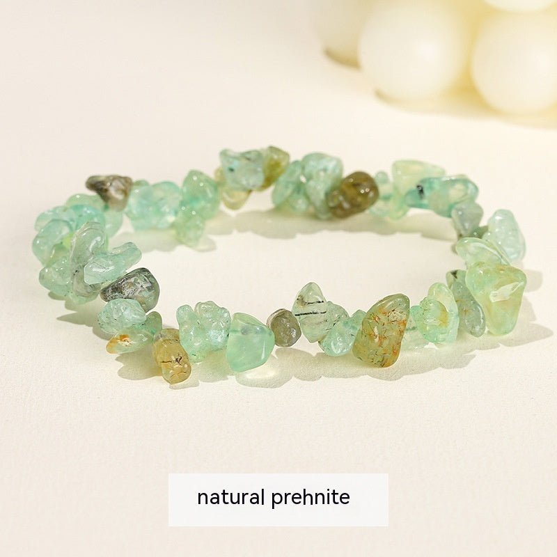 Handmade Natural Crystal Gravel Bracelet Agate Aventurine Irregular Chips Bracelet Women Unique Jewelry Gifts