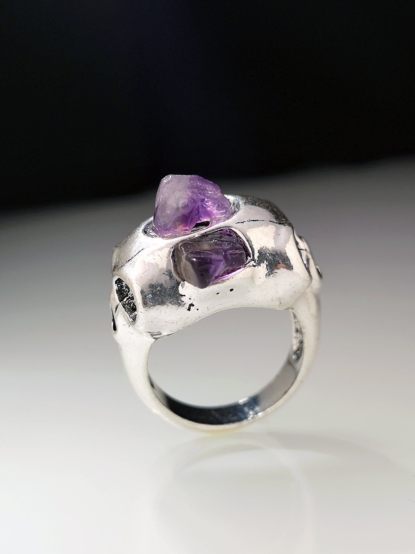 Geometric Alloy Ring With Rhinestones For Women Simple Fashion Jewelry Electroplated Design Fresh Everyday Look