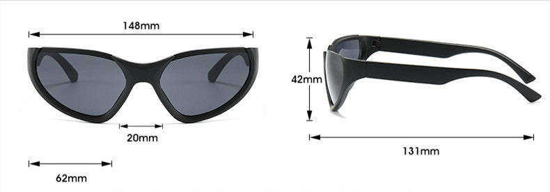 Triangle Cat Eye Sunglasses For Men And Women UV Protection PCFrame For Outdoor Sports Cycling Driving Eyewear