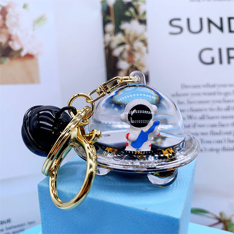 Acrylic Spaceman Keychain Girly Heart Design Alloy Key Chain Accessory For Space Lovers Guitar Skateboard Moon