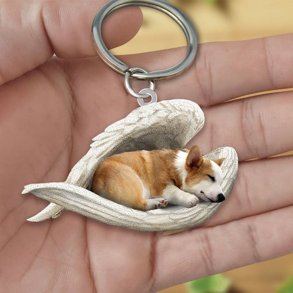 Dog Keychain Acrylic Fashion Accessory With Single Sided Printing Durable Key Ring 4 5 CMs Gift For Dog Lovers