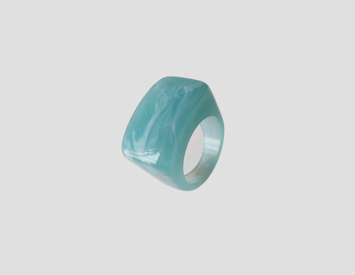 Geometric Acrylic Resin Ring Unisex Minimalist Fashion Jewelry Statement Ring For Women And Men Everyday Style