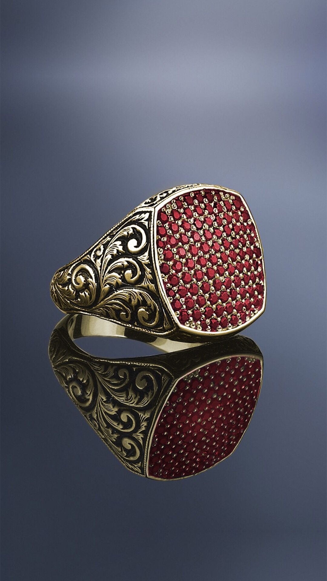 Geometric Alloy Ring European American Design Retro Punk Model Ring Birthday Gift Individually Packed For Fans