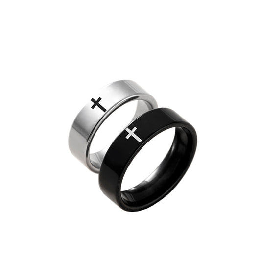Couples Stainless Steel Cross Ring Set Religious Trendy Promise Engagement Gift For Men And Women Lovers Today
