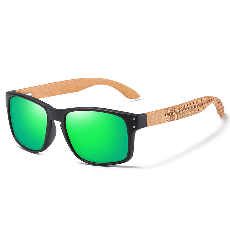 Unisex Bamboo Frame Sunglasses With TAC Lens For Men And Women Sports Glasses Universal Fit Customizable Versatile