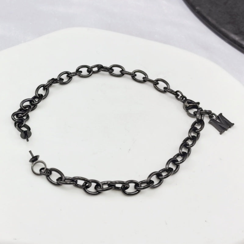 Titanium Steel Bracelet Holder DIY Jewelry Making Black