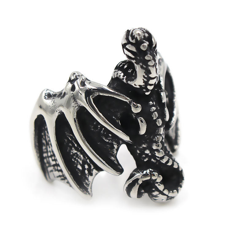 Mens Titanium Steel Ring European And American Retro Geometric Ring Unisex Band Jewelry Grease Treatment Fashion Ring Gift For Him And Her