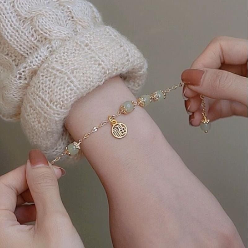 Womens Alloy Bracelet Electroplated Blessing Symbol