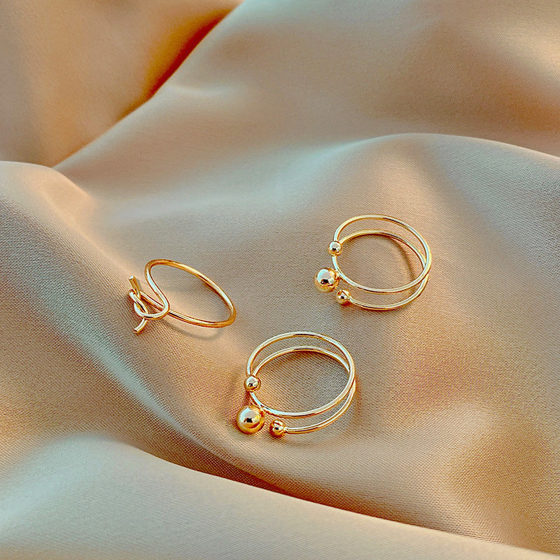 Geometric Gem Inlay Silver Ring 925 Adjustable Open Ring Korean Style Women Fashion Jewelry Everyday Wear For Daily Glam