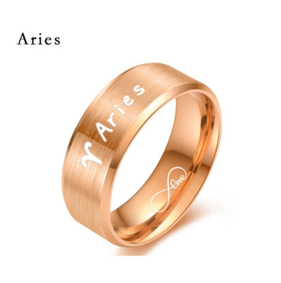 Couple Rings Stainless Steel Titanium Look For Men And Women European Design Anniversary Promise Ring Set For Couples