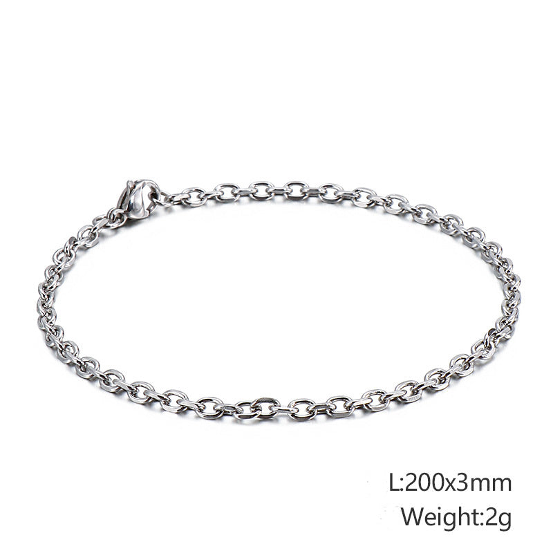 Polished Stainless Steel Bracelet for Men and Women Titanium Steel Hip Hop Bangle Punk Style Unisex Wear Today