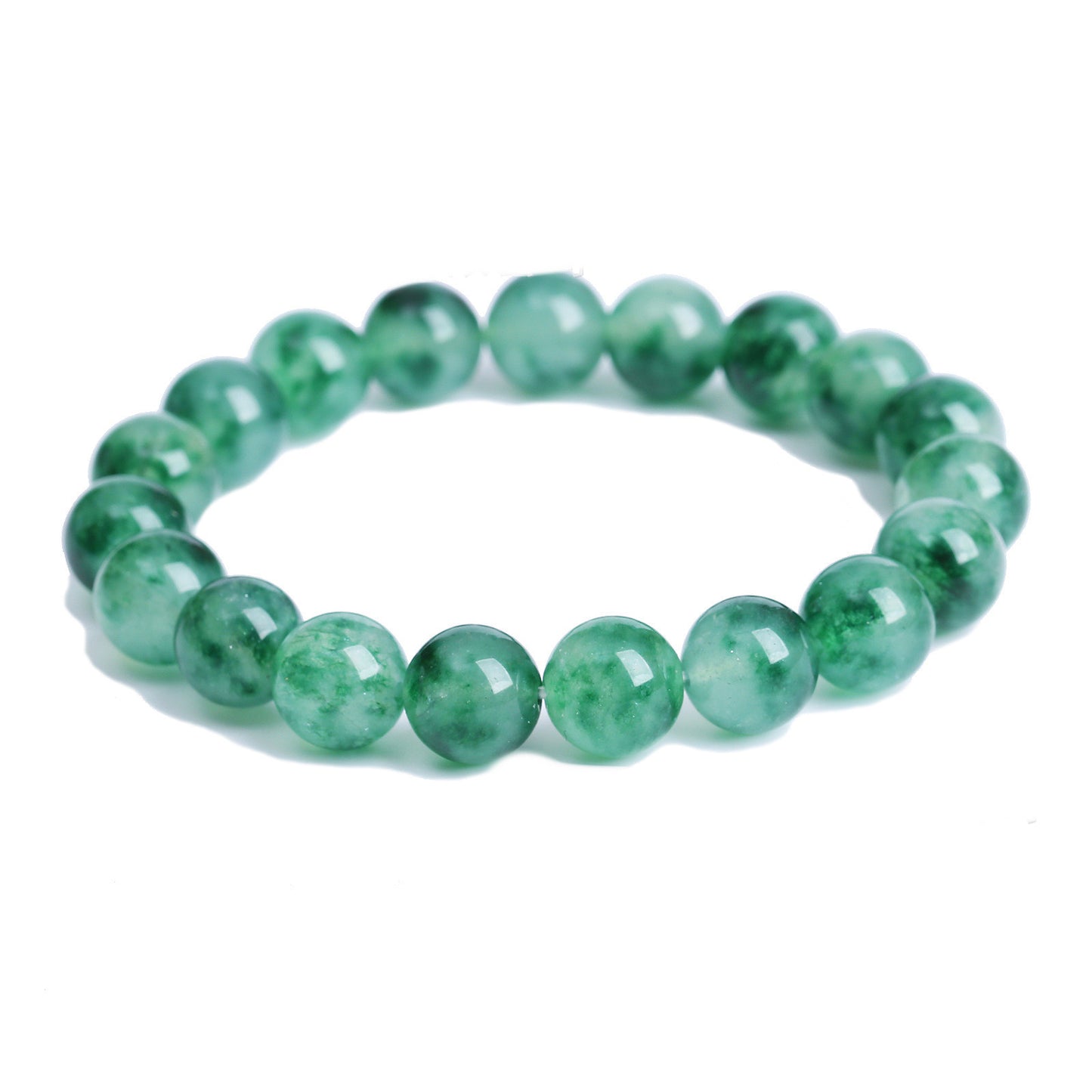 Womens Chalcedony Bracelet with Polished Aquamarine Beads Fashion Jewelry Accessories Beautiful Bead Bracelets